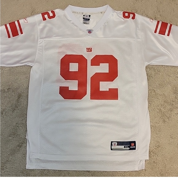 NFL REEBOK EQUIPMENT VTG NEW YORK GIANTS #92 STRAHAN....Youth XL - Picture 8 of 8